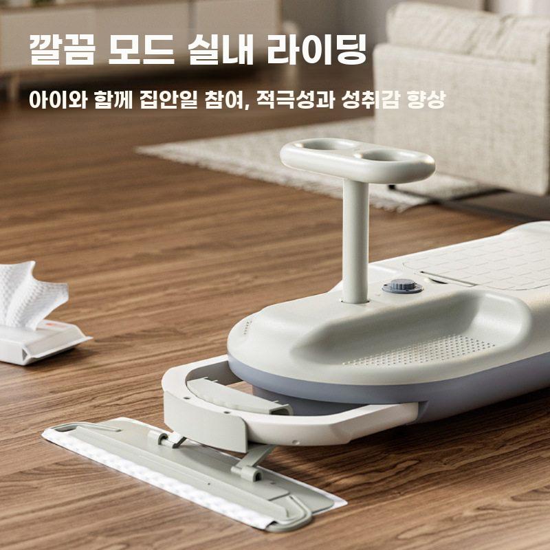 전동 청소기 카트 실내 바닥청소 탑승 레이싱 운전 미백색 베이직 - 상세 이미지 4