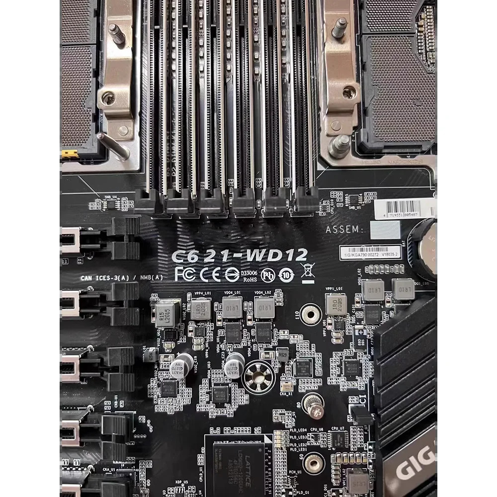 기가 바이트호환 IPMI LGA3647 12xDDR4 양방향 서버 워크스테이션 마더보드C621-WD12