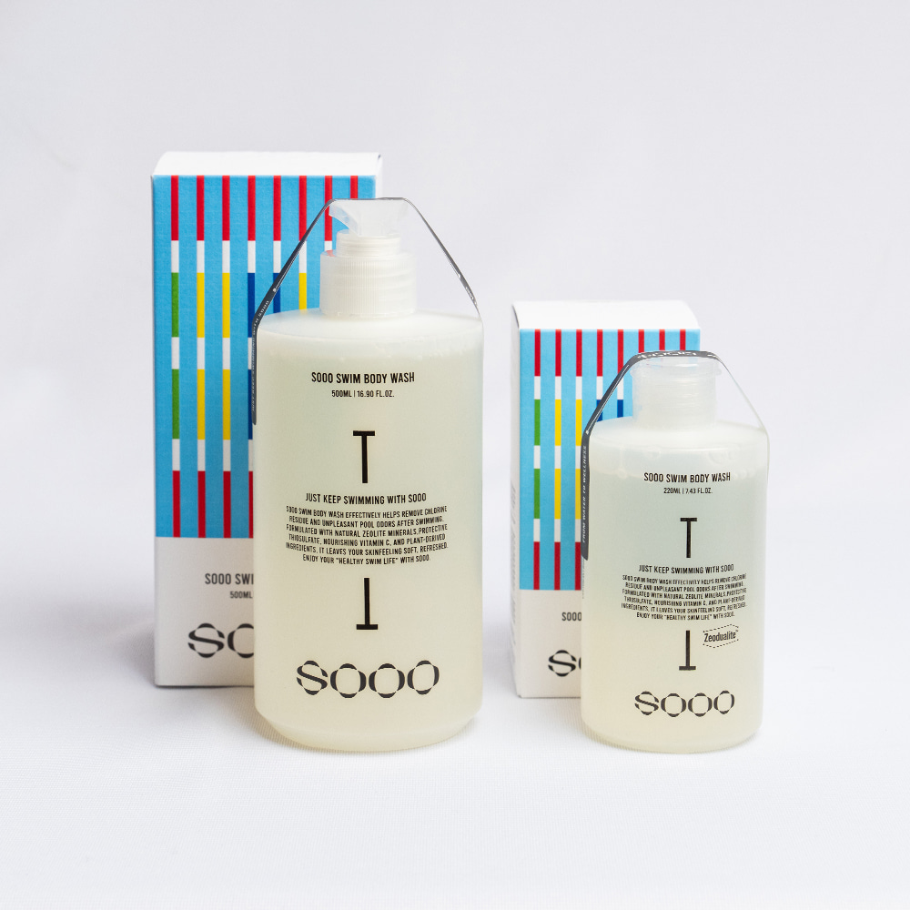 [내일배송]수영 샴푸&바디워시 염소 냄새 제거 SOOO 수영장 전용 샴푸 바디워시 세트 220ml - 상세 이미지 5