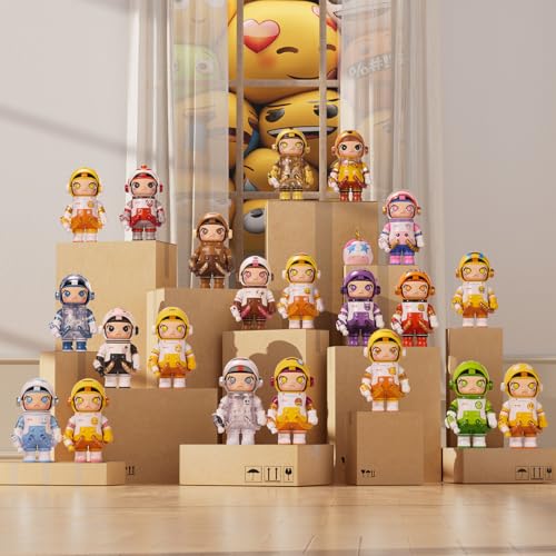 팝마트 SPACE MOLLY 100% X emoji 시리즈 1피스 가챠 블라인드박스