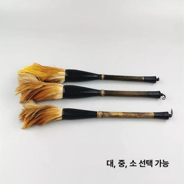 프리미엄 붓글씨 서예 공연 닭털붓 계모필 트럼펫 흰깃털 부드러운 단일 닭털 붓 소형 - 상세 이미지 3