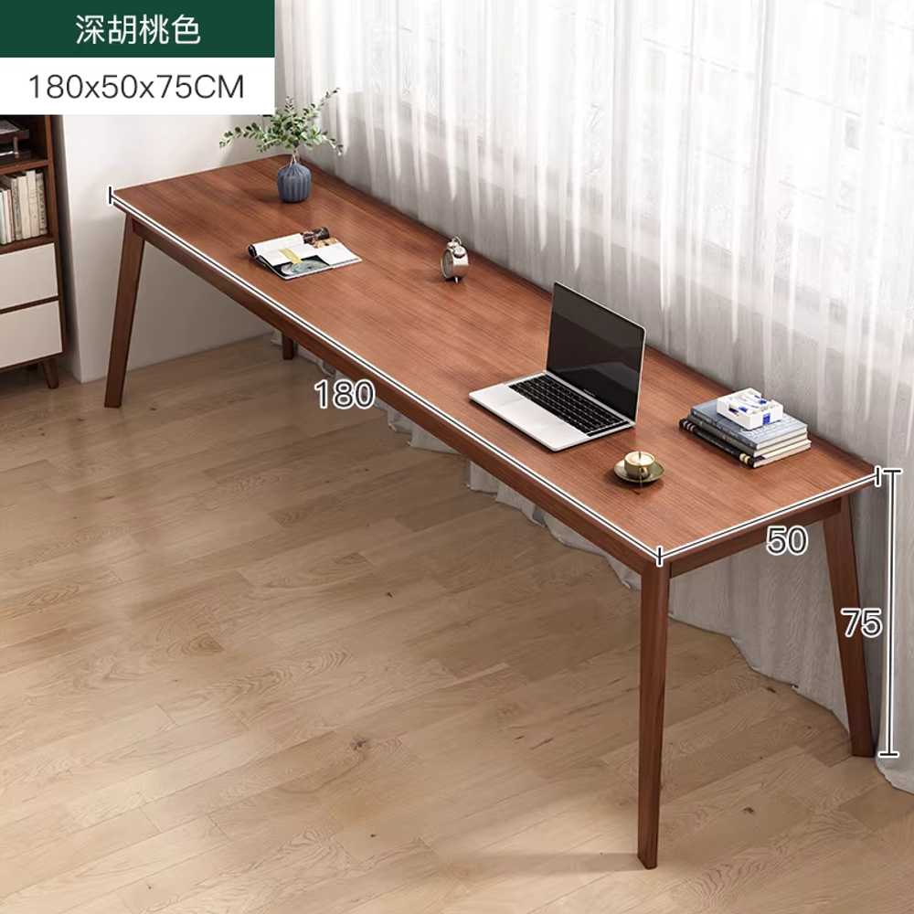 스터디카페책상 독서실책상 공부 도서관 자습실 우드 120x40cm/다크월넛/16mm 두께 상판 이미지 7