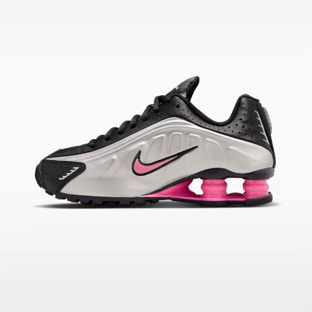 나이키 Shox R4 스니커즈 운동화 메탈릭 블랙 핑크 CW2626-006 - 상세 이미지 5