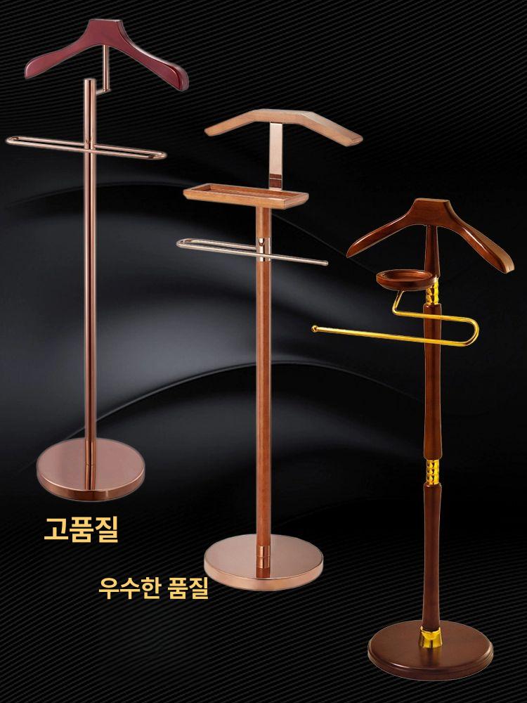 정장 우드 이동식 스탠드형 수트 호텔용 사무실 구김방지 스틸 우드 구조 117cm - 상세 이미지 2