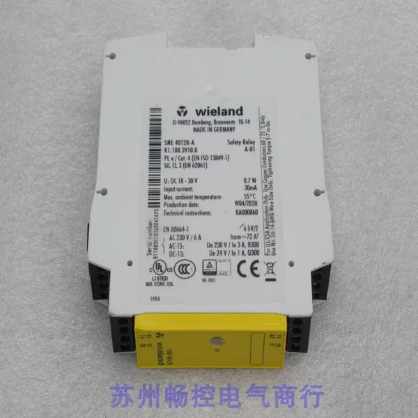 2025.4 독일 Wieland 안전 릴레이 SNE4012K-A 포장 R1.188.3910.0