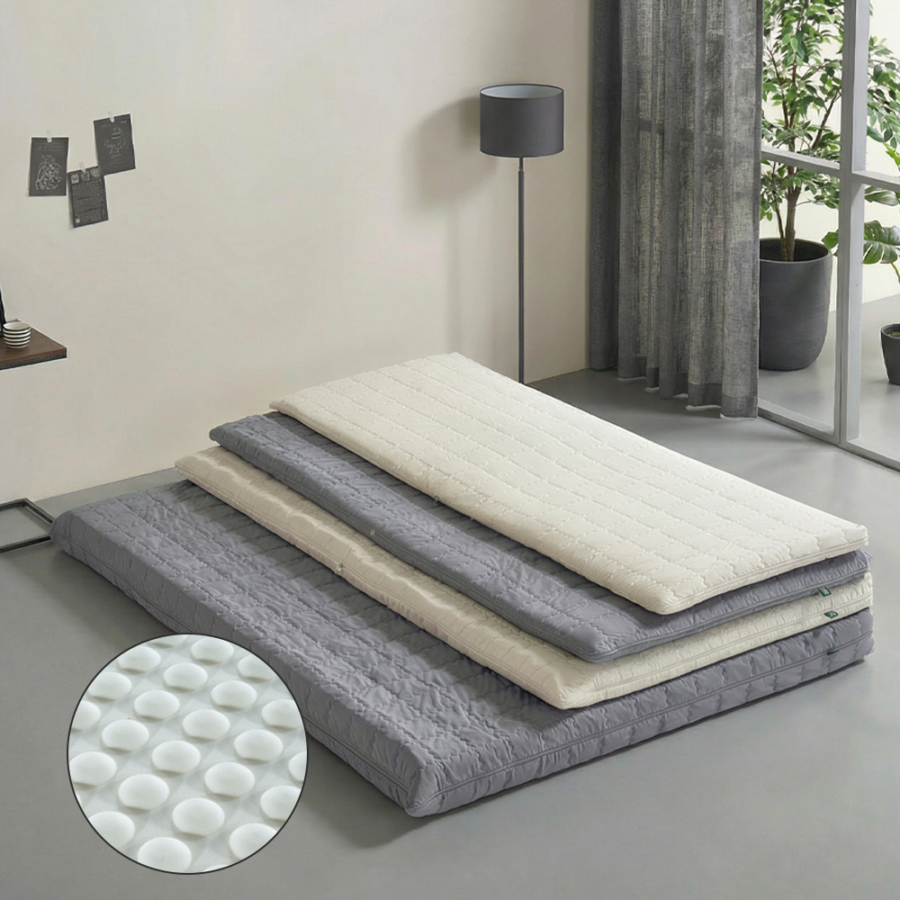 접이식 케미컬 볼 라텍스 매트리스 침대 바닥 자취 1인용 수면매트 MS 5cm