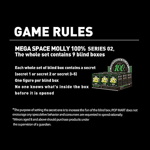 팝마트 MEGA SPACE MOLLY 100% 시리즈 낱개 가챠 블라인드박스