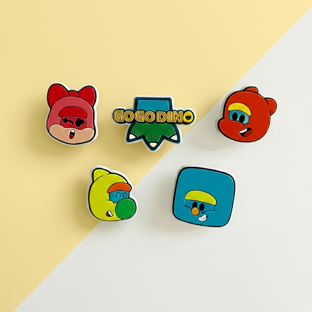 베이비다이노 슈즈참 5p SET 고고다이노 크록스 지비츠 아동 신발꾸미기 캐릭터 - 상세 이미지 2