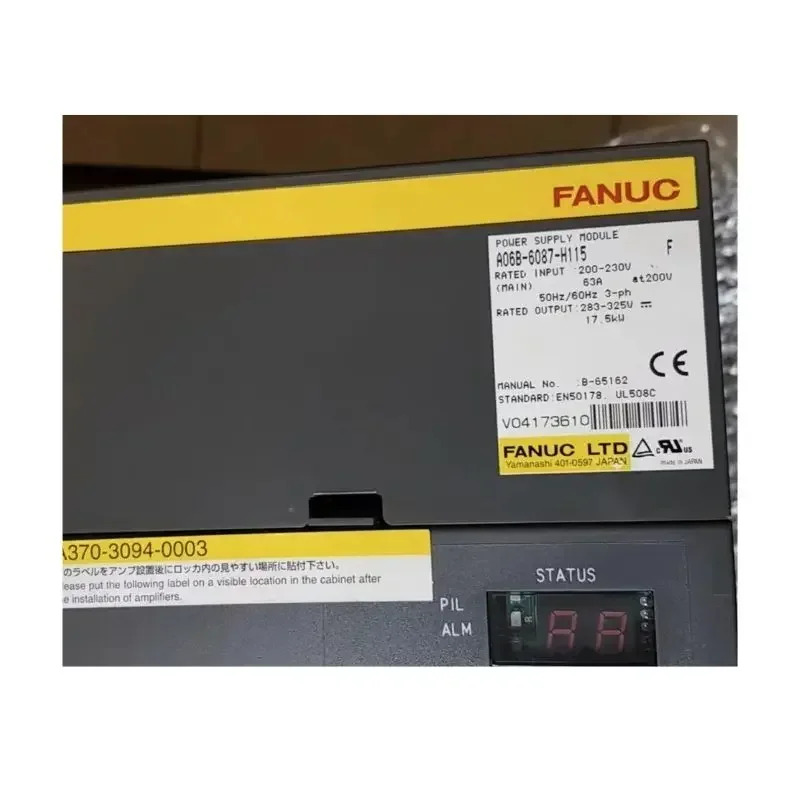 리퍼 A06B-6087-H115 Fanuc 전원공급장치 모듈 CNC 제어 완료