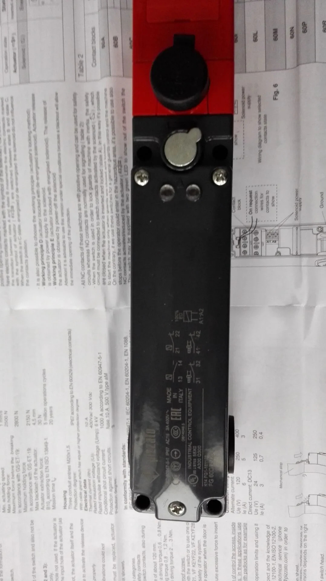오리지널 안전 전기 잠금 장치 FG 60DD5D0B