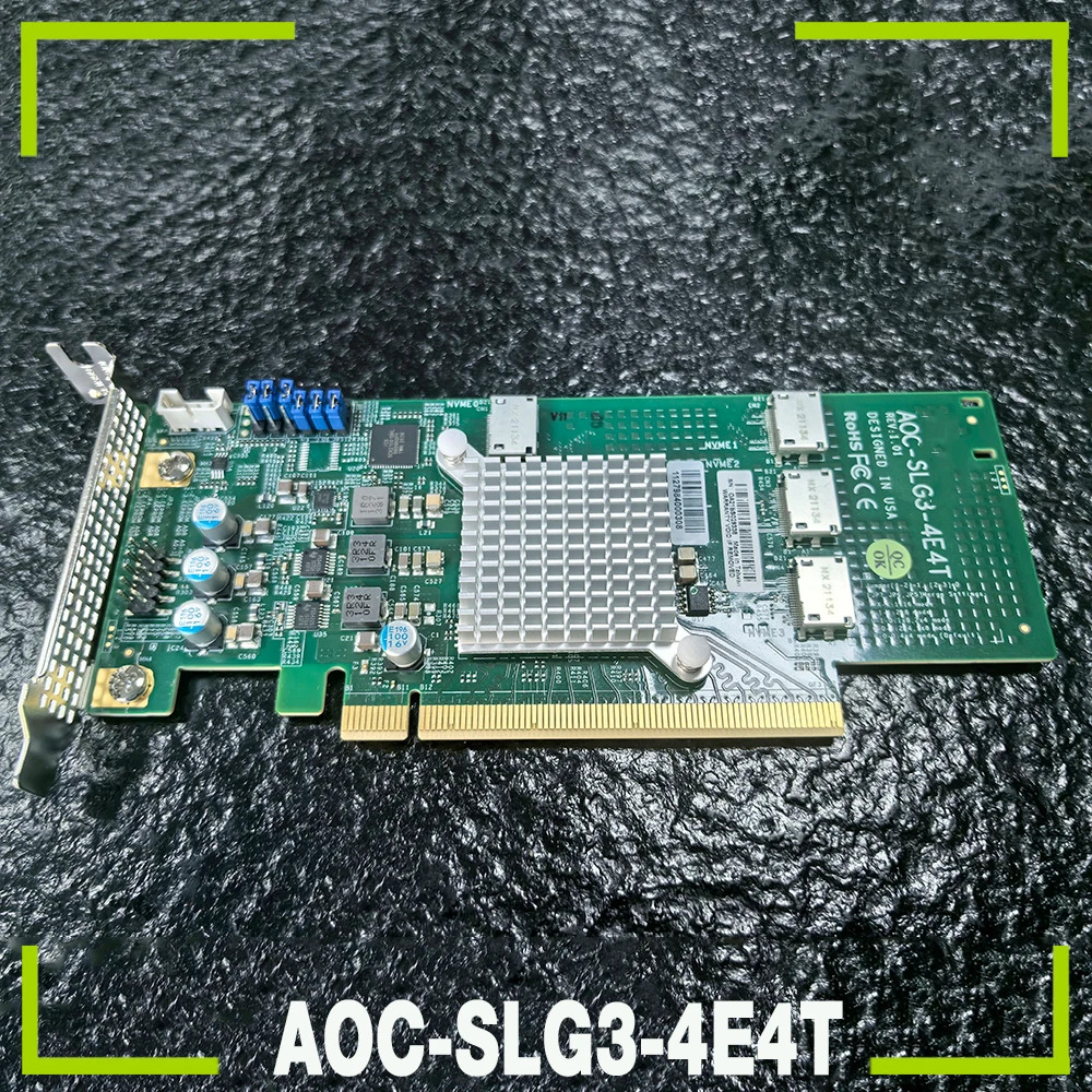 슈퍼마이크로 VME U.2 확장 카드AOC-SLG3-4E4T