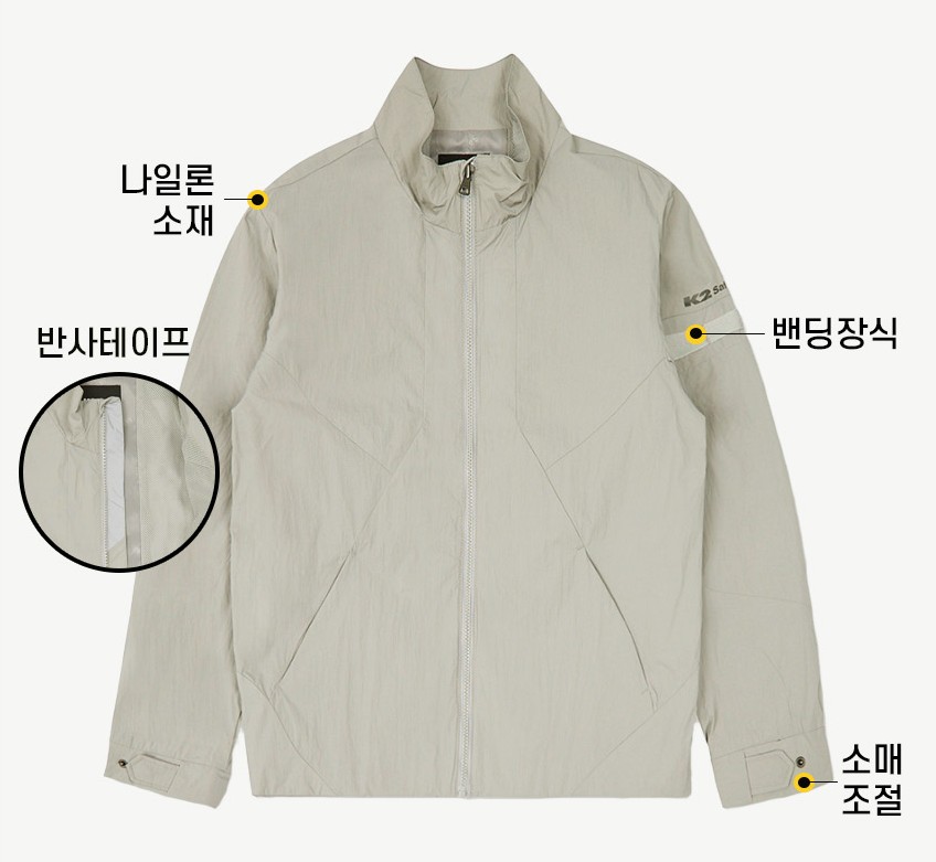 K2 세이프티 남자 낚시바람막이자켓 봄 여름 낚시용 경량 후드점퍼 휴대용 통풍 낚시복상의 이미지 8