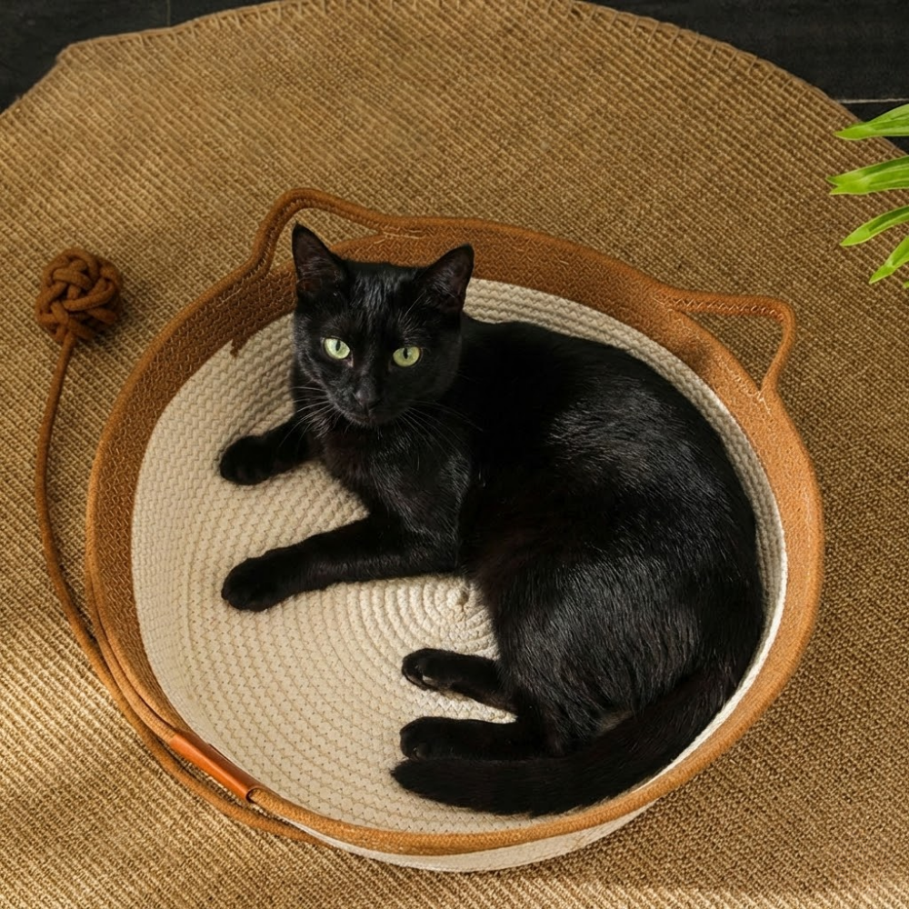 다묘집사 고양이 집 하우스 바구니 이미지 2