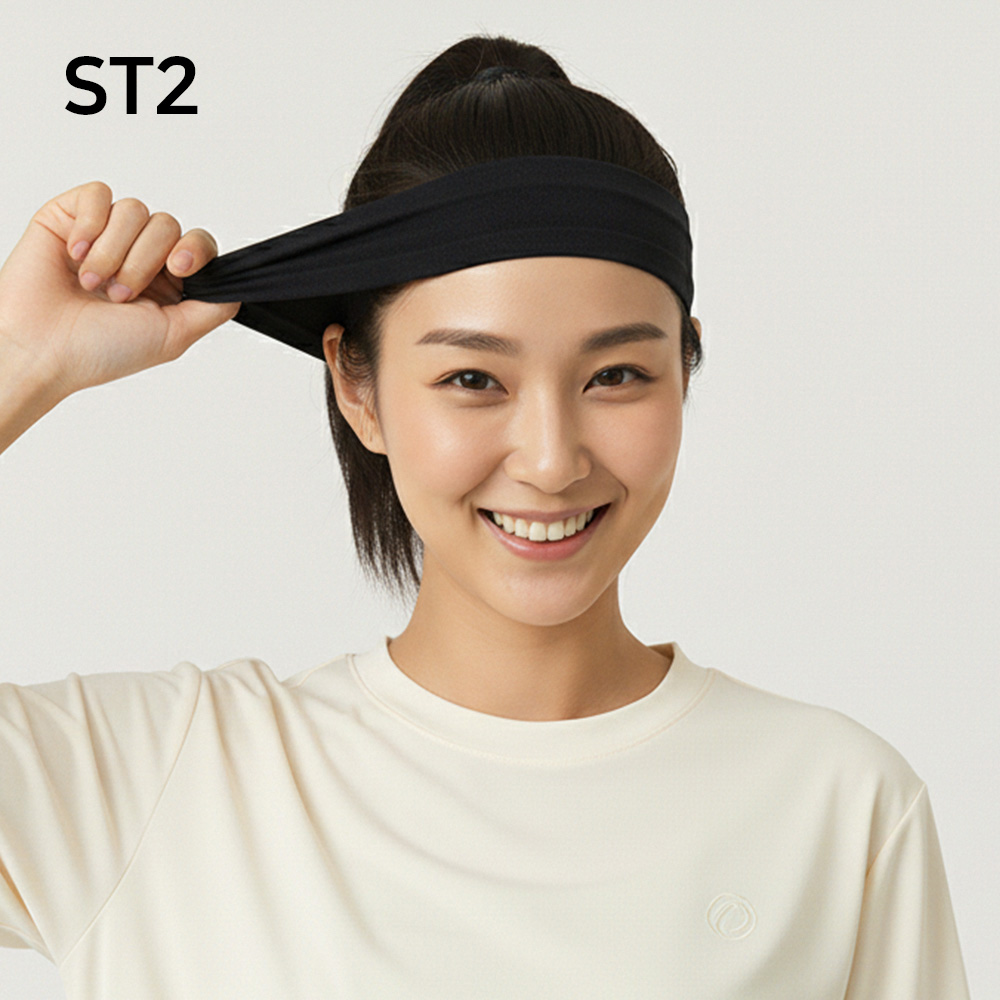 몽블랙 스포츠 쿨 헤어밴드 남자 운동 헤드 땀흡수 테니스 런닝 헬스 머리띠 5종 택1 - 상세 이미지 5