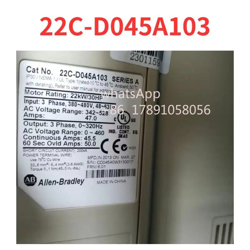 22C-D045A103 주파수 변환기 리퍼 완료