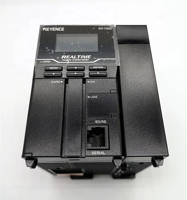 직렬 포트가 내장된 PLC 프로그래밍 컨트롤러 KV-7300 CPU 장치 원본