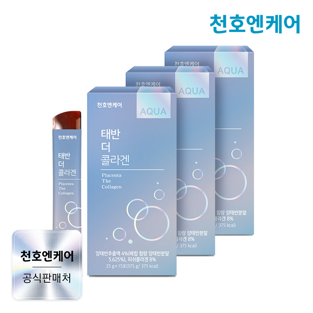 천호엔케어 GALTEC사 양태반 저분자콜라겐 젤리스틱 태반 더 콜라겐 15포, 3개 제품 이미지