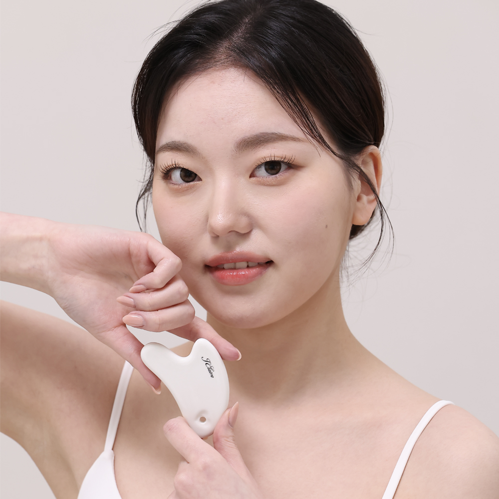 세라믹 괄사 하트 괄사 승모근 마사지 페이스 마사지 괄사 사용법