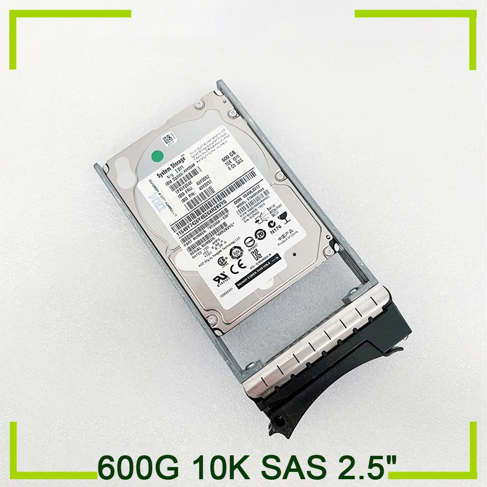 IBM 서버 하드 DS3524 DS3512 DS3500 5220 600G 10K SAS 2.5 49Y2048 49Y2052