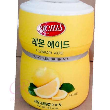 RU 레몬음료 파우더 믹스 550g x6p 레몬분말 홈카페재료