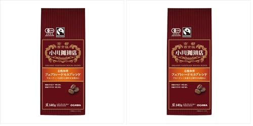 오가와커피 유기농커피 페어트레이드 모카 블렌드 원두 140g X 2개