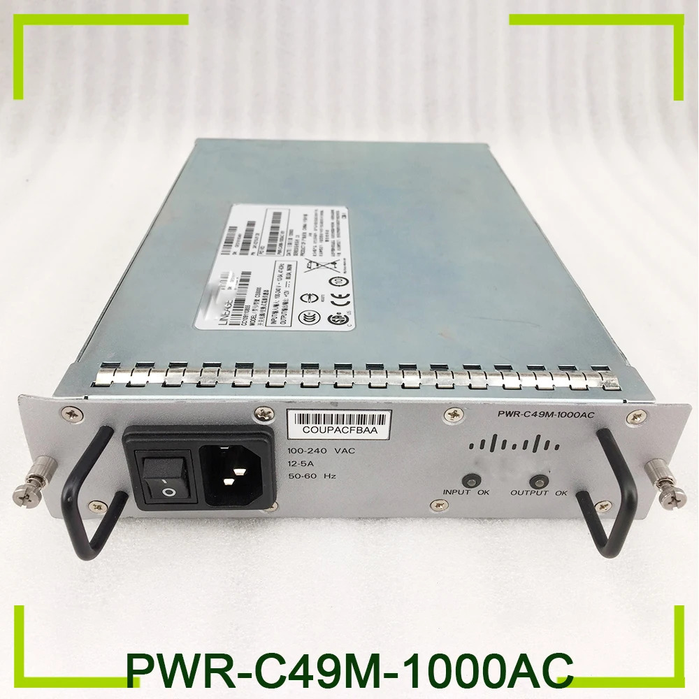 WS-C4900M 시리즈 스위치 PWR-C49M-1000AC리퍼되는 CISCO 전원공급장치용