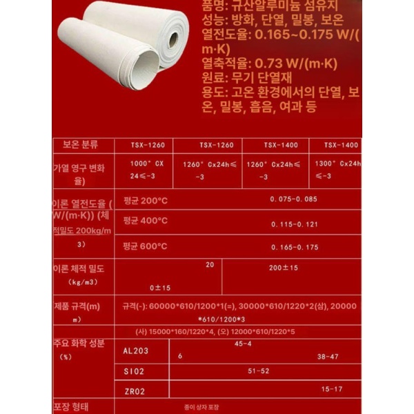 최고급 산업용 에어로겔 펠트 난연성 고온저항 길이 내화성 전체롤 1mm 길이 610mm 60m - 상세 이미지 2