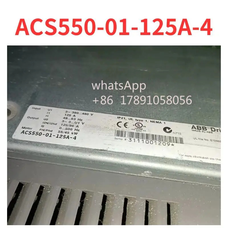 리퍼 ACS550-01-125A-4 주파수 변환기 완료