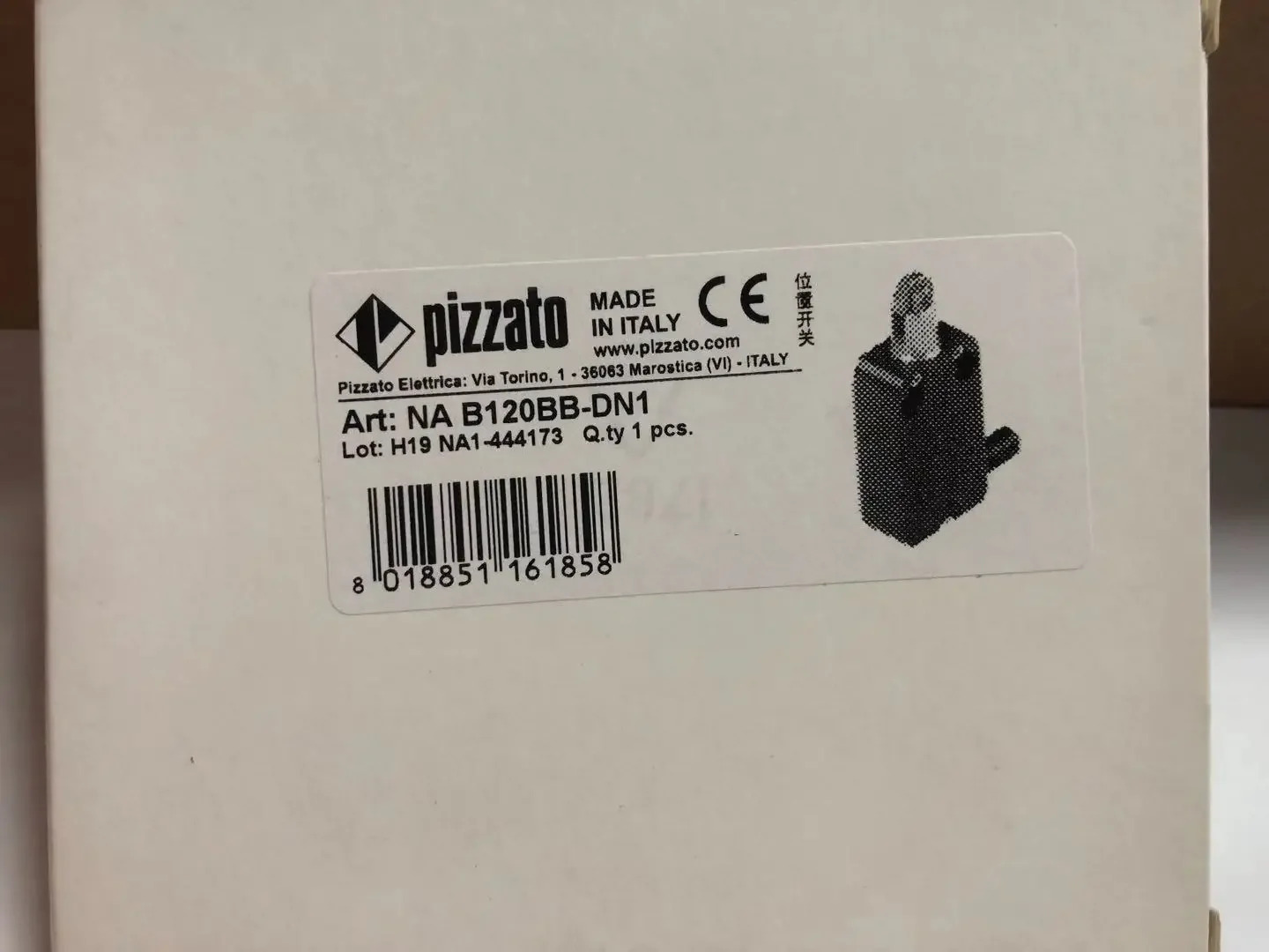 오리지널 Pizzato 리미트 스위치 Na B120BBB-DN1