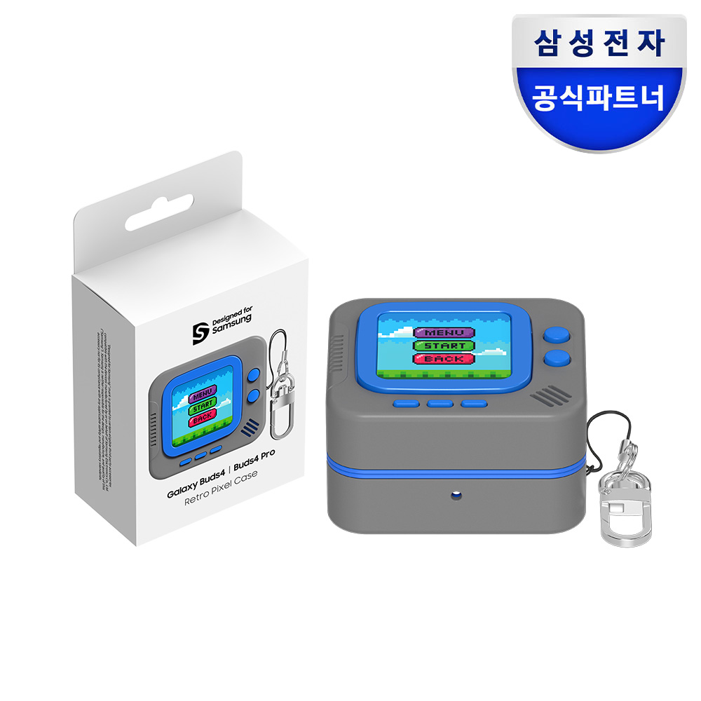 삼성 갤럭시 버즈4 버즈4프로 레트로 픽셀 메뉴 케이스 - 상품 이미지