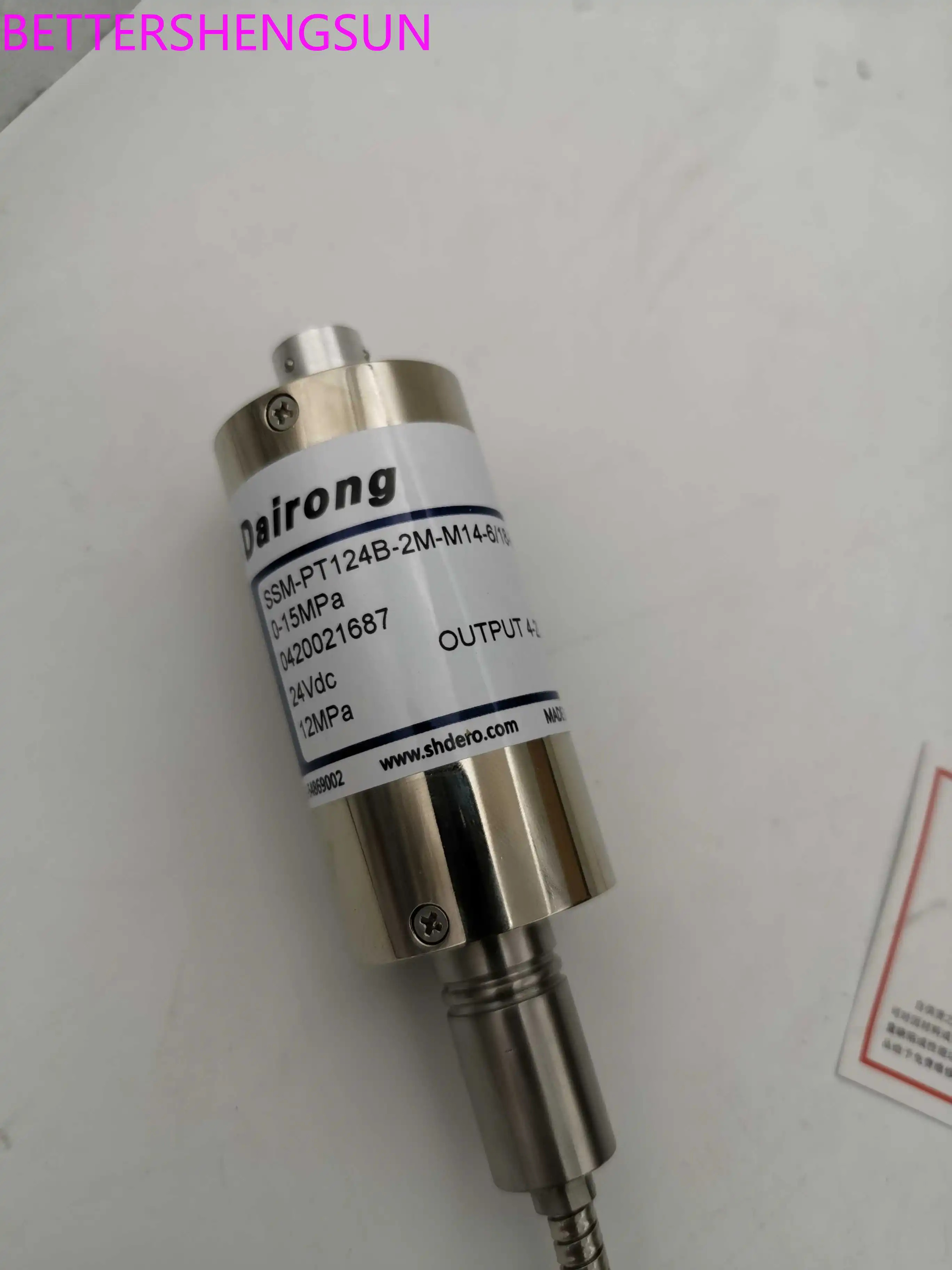 고온 용융 압력센서 전방 후방 압력 SSM-PT124B-2M-150/470 펌프