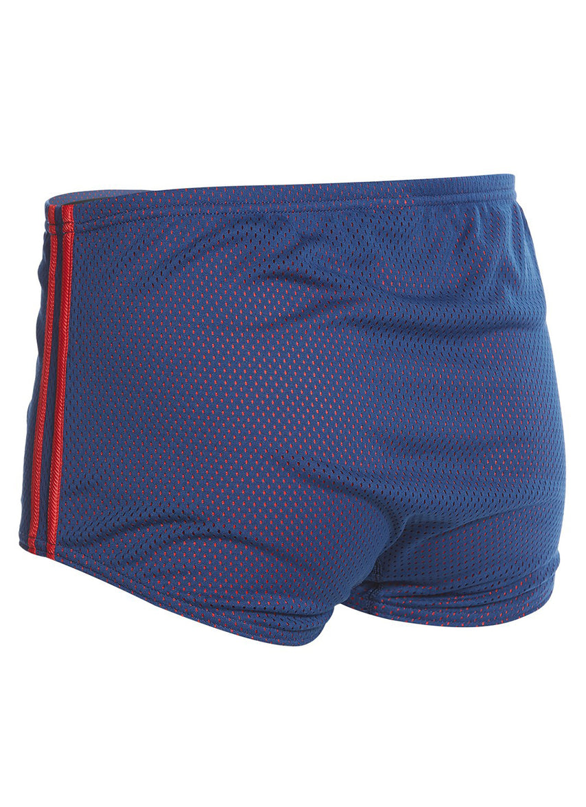 스피도 남성 폴리메쉬 스퀘어레그 사각 저항 수영복 Navy/Red, 26 - 상세 이미지 2