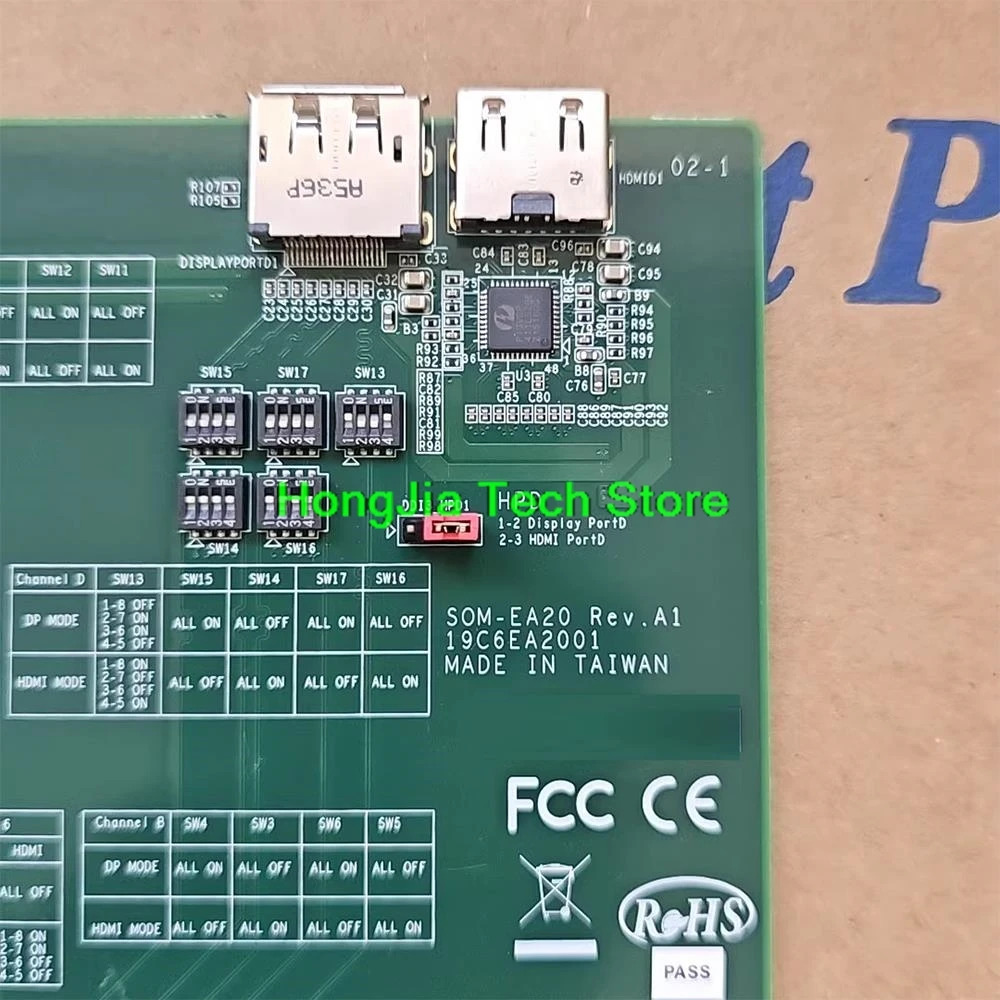 어드밴텍 어댑터 카드 SOM-EA20 REV.A1 PCIex16-SOM-DB5720 개발보드와 호환되는 2개HDMI 2개DP 포트