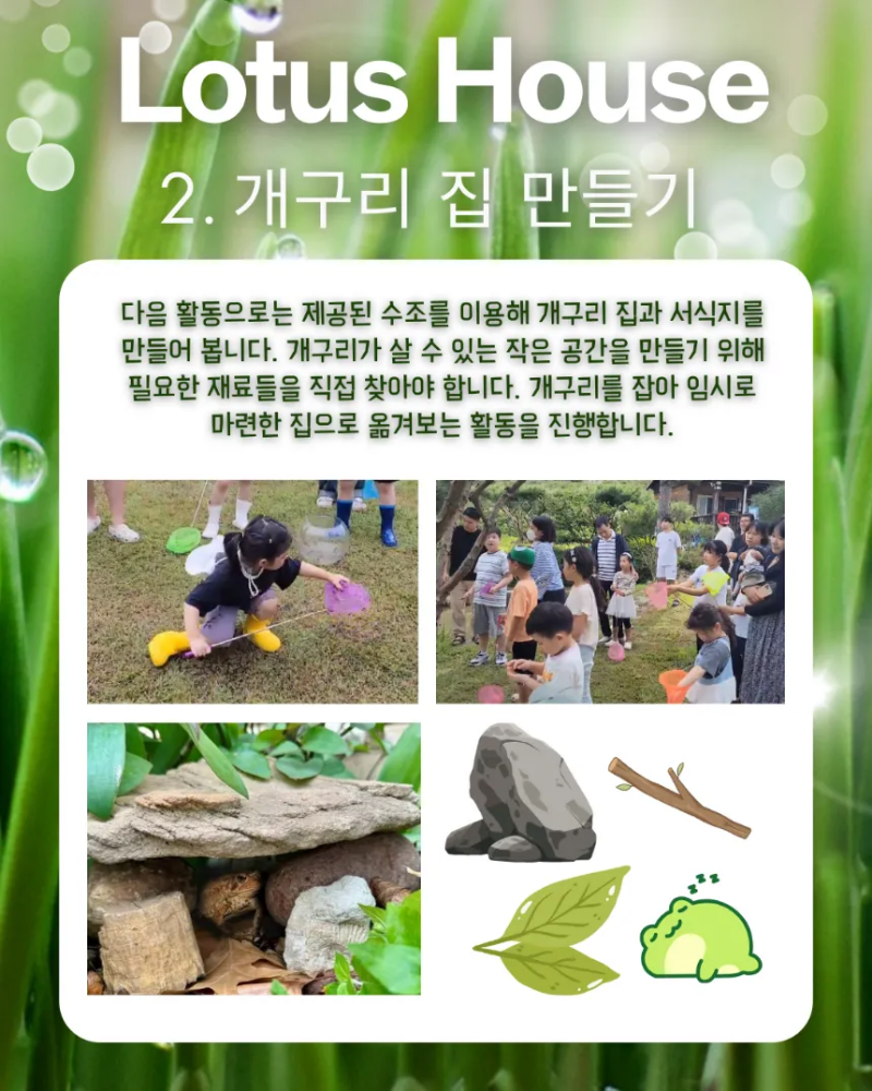 [생태체험] 경기 여주 농촌 가족 농장체험 연꽃 개구리 생태 교실 by 로터스하우스 이미지 7