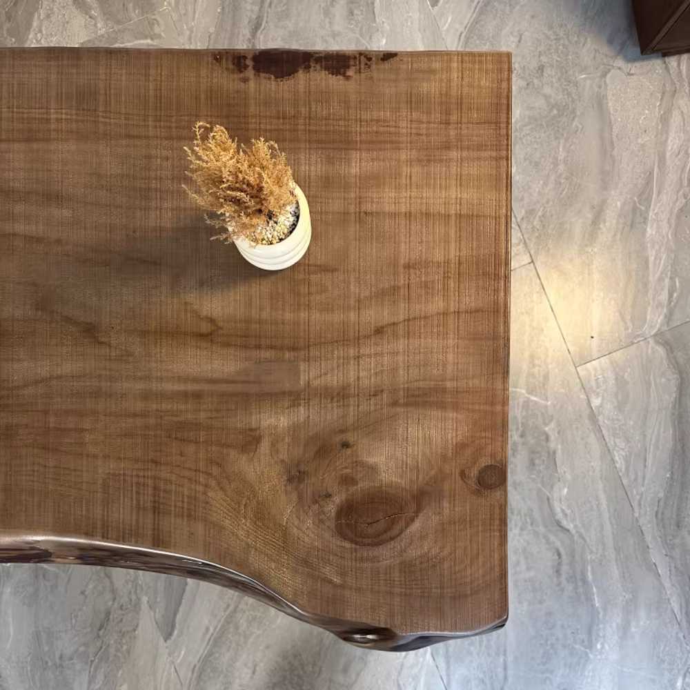 통원목 테이블 고재 엔틱 빈티지 대형 긴 맞춤제작 120x60x75cm/판두께 4.7cm - 상세 이미지 4