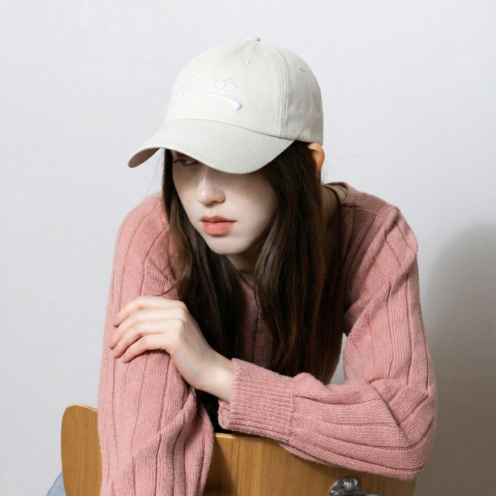 유미비 피그먼트 대두모자 얼굴작아보이는 빅사이즈 깊은 볼캡 캡모자 상품 이미지