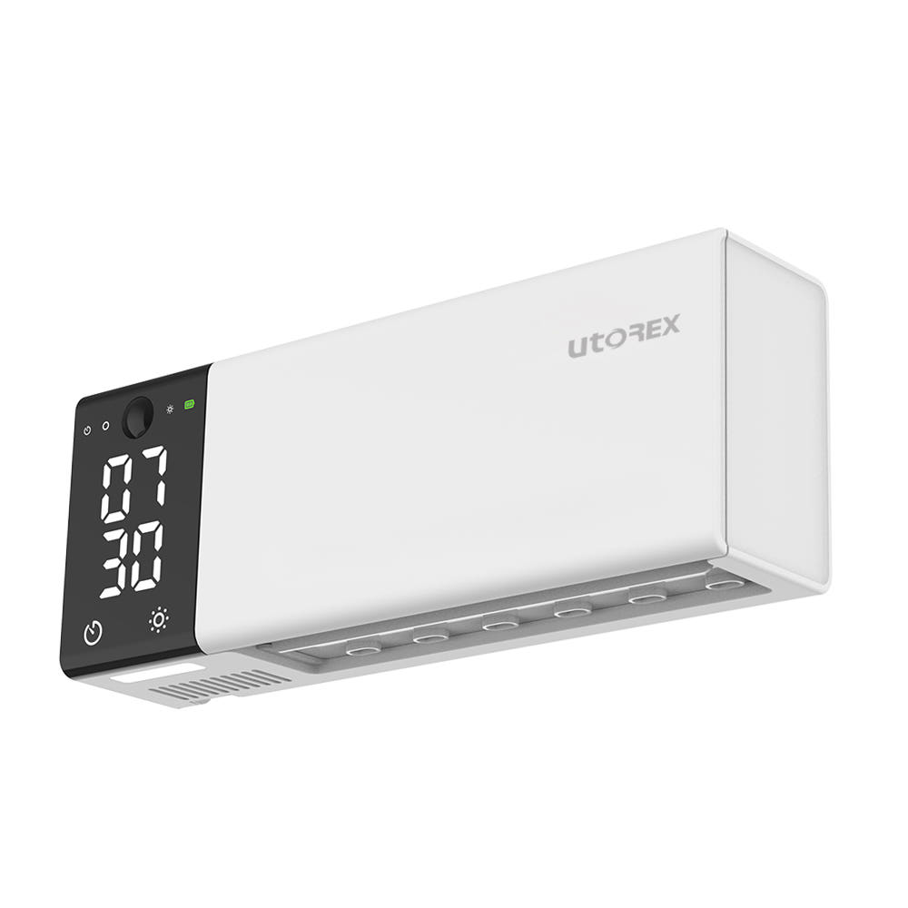 유토렉스 UV-C살균 히팅건조살균 송풍건조 벽걸이 무선칫솔살균기 네오큐브 화이트 1+1 이미지 6