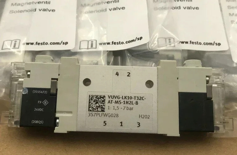 Festo 솔레노이드 밸브 VUVG-LK10-T32C-AT-M5-1H2L-B/S 납품 8042538