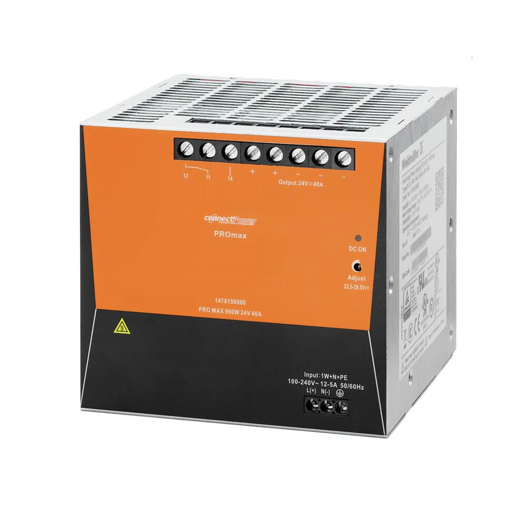 Weidmuller 스위칭 전원공급장치 PRO MAX 960W 24V 40A1478150000
