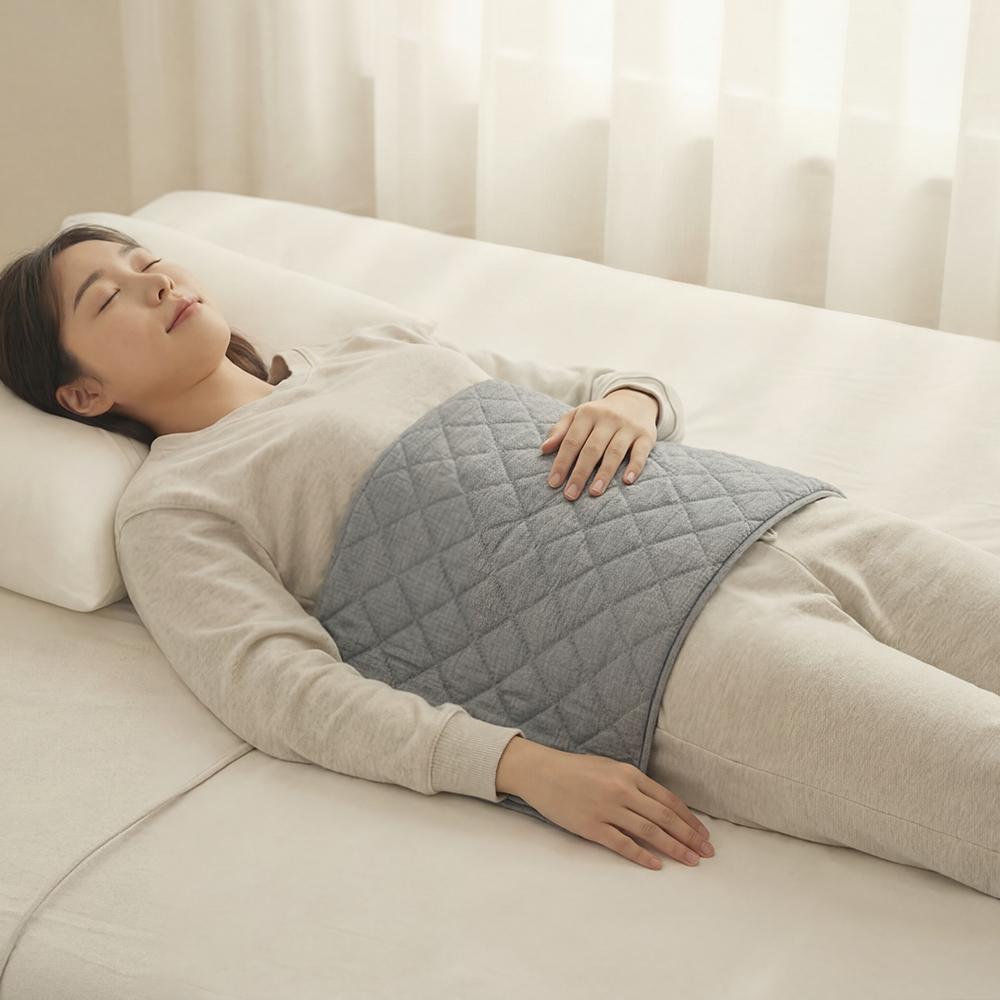 [26년형] 브리스 탄소 온열찜질기 원적외선 찜질매트 복부 생리통 허리 배 온열찜질팩 - 상세 이미지 3