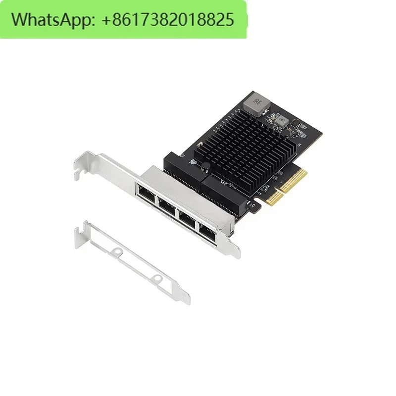 2.5 기가비트 4 포트 PCIe 4x 네트워크 카드 PCI-Express - 10/100/1000M/2.5G 이더넷 Lan NIC 2500mbps RTL8125B 데스크탑 서버