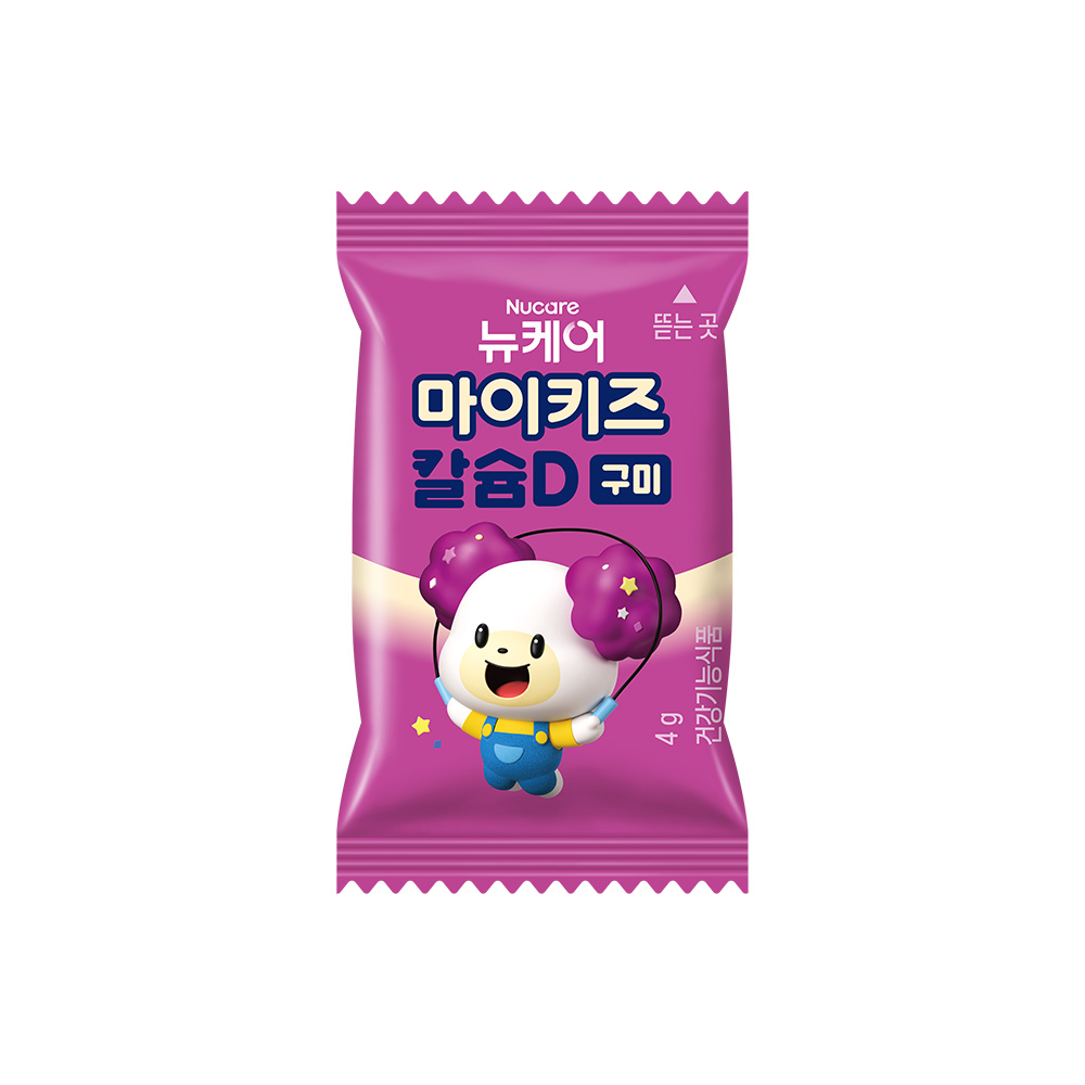 [소비기한 2027-01-03까지] 뉴케어 마이키즈 칼슘D 구미 60구미, 3개 - 상세 이미지 5