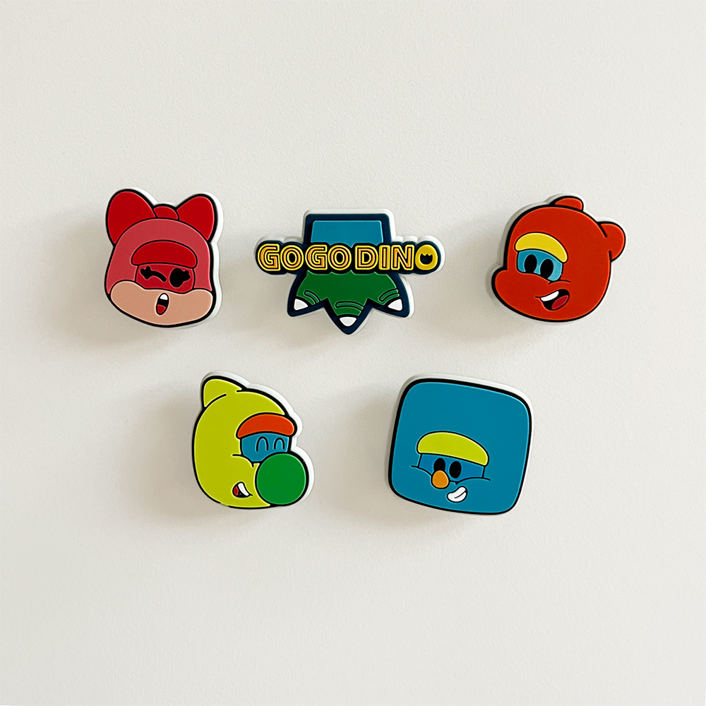 베이비다이노 슈즈참 5p SET 고고다이노 크록스 지비츠 아동 신발꾸미기 캐릭터 - 상세 이미지 4