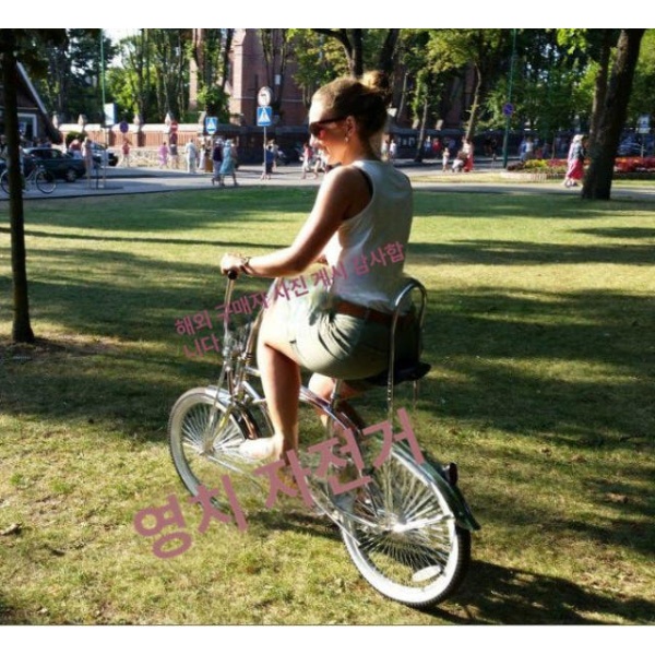 클래식 로우라이더 빈티지 신사용 자전거 빨간색 튜브 블랙 lowrider - 상세 이미지 4