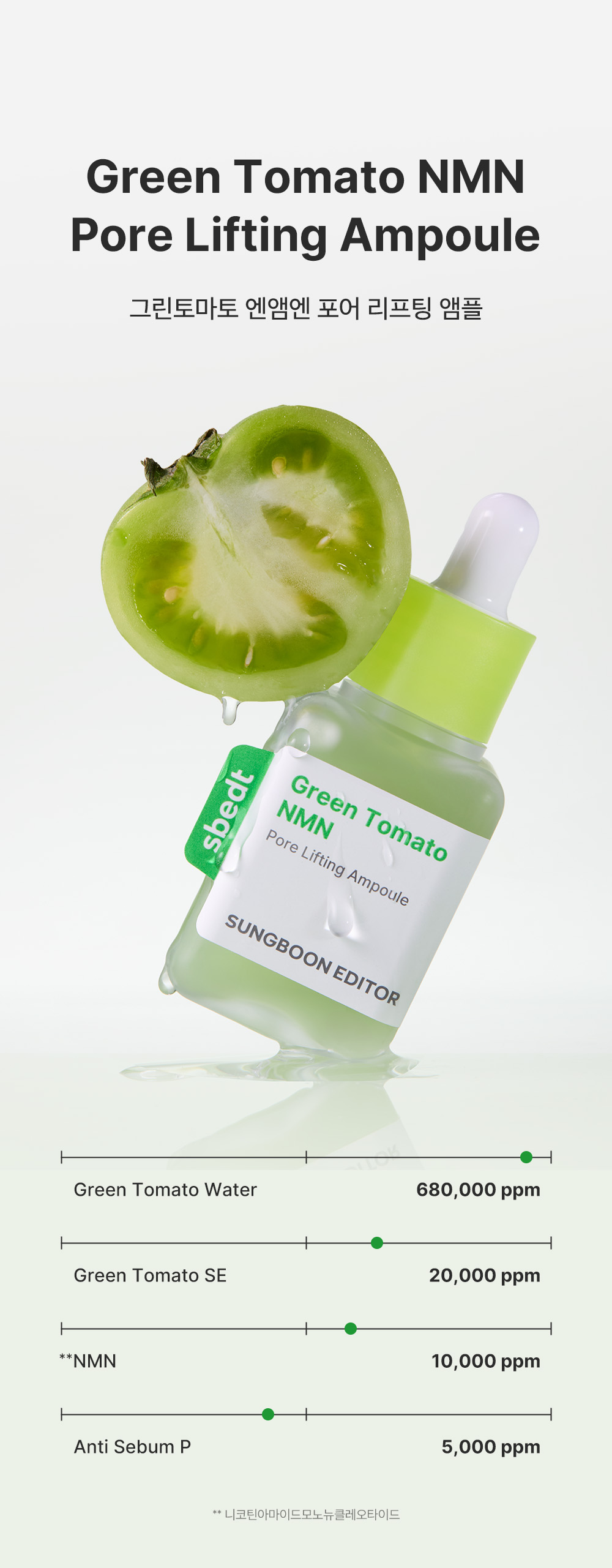 sungboon editor green tomato concentrated ampoule