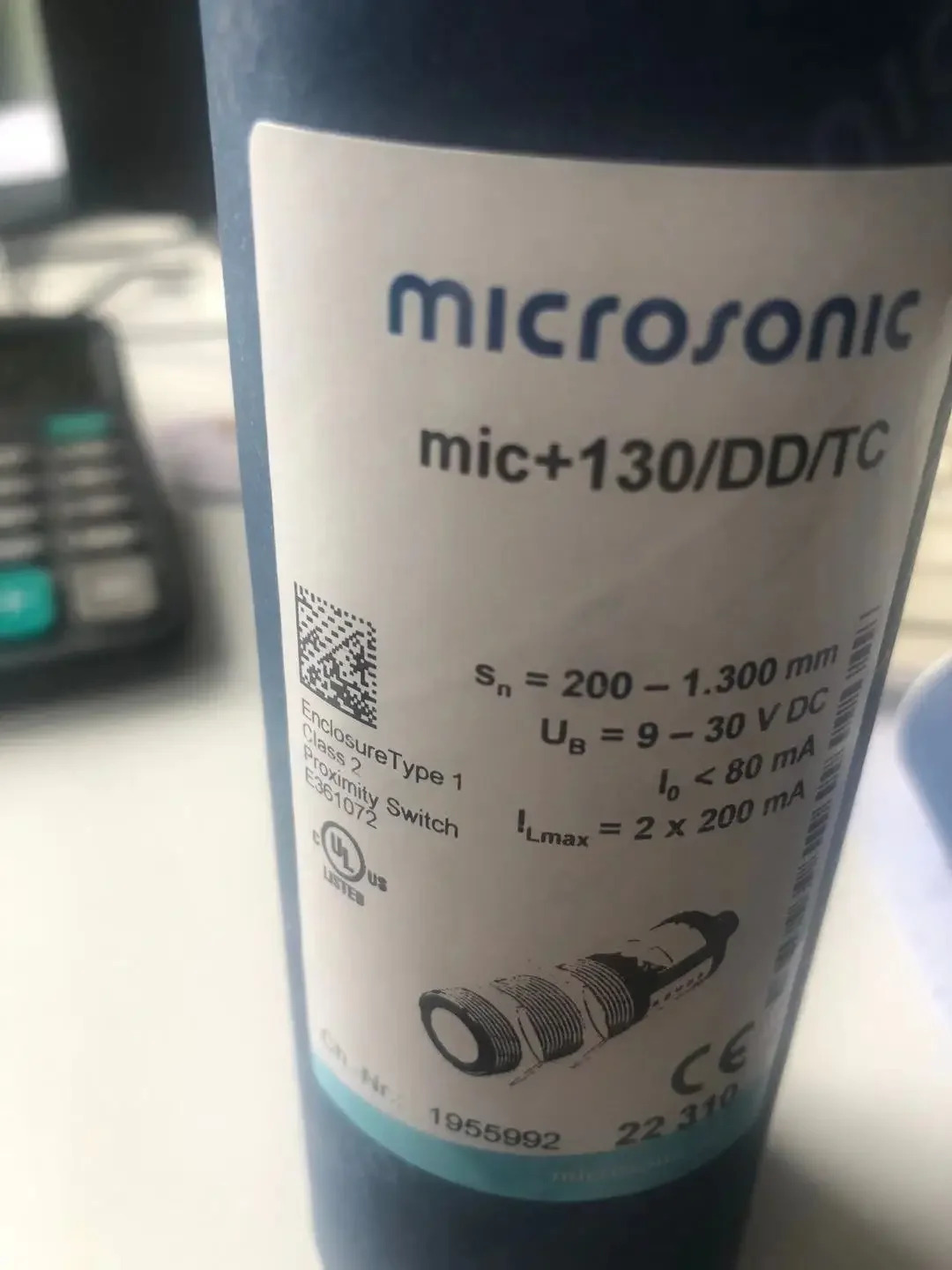 오리지널 MIC130/DD/TC Microsic 초음파 센서