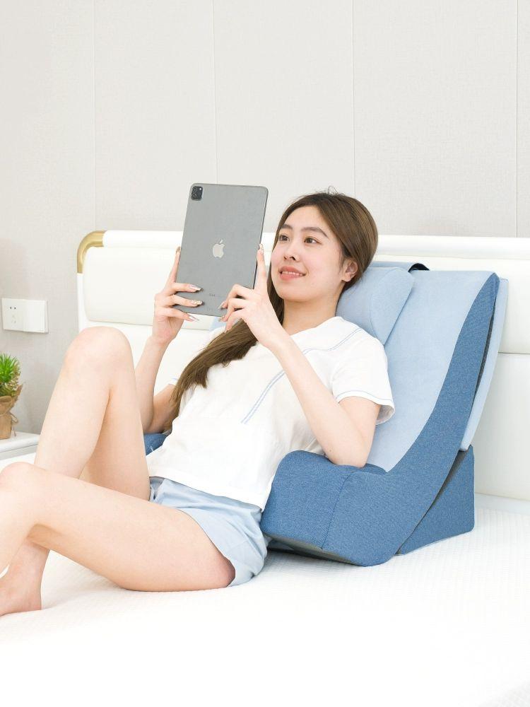 삼각 등받이쿠션 침대헤드 2단 조절 소파 각도 조절 각도 접이식 삼각 쿠션 사진과 동일 - 상세 이미지 5