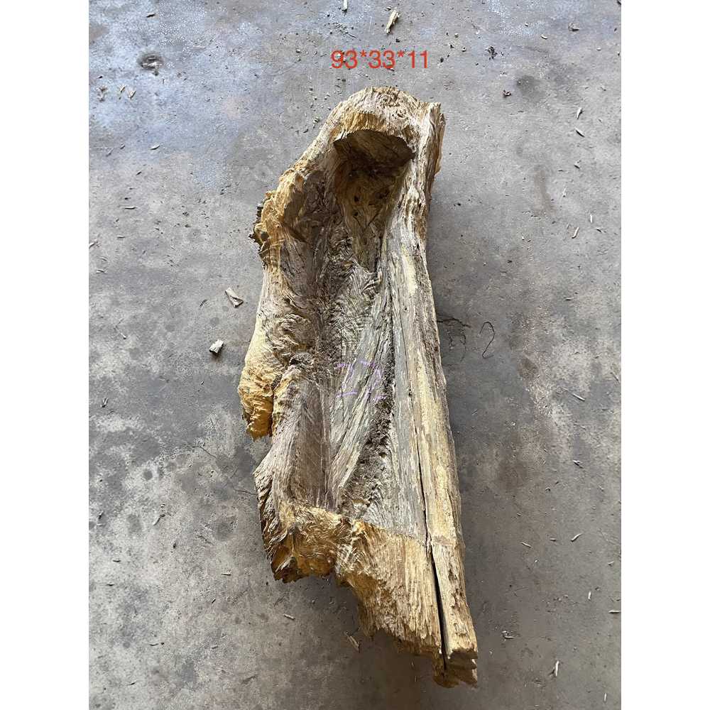 여물통 통나무 화분 나무 먹이통 가축 동물 농장 급여 50x20x10cm 손잡이 포함 소형 이미지 8