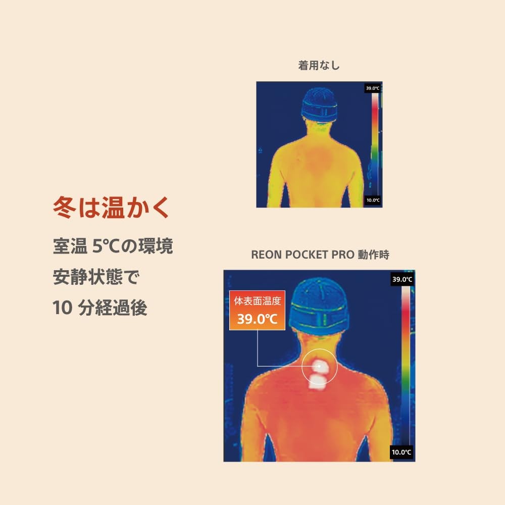 소니 REON POCKET 프로 센싱키트 넥쿨러 넥워머 휴대용 계절 웨어러블 - 상세 이미지 5