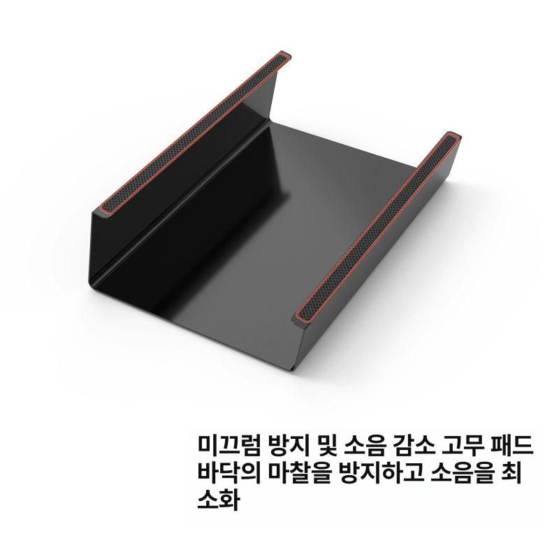 책상용 발받침대 이동식 풋레스트 책상 발거치대 사무용 스틸 발판 스티커 포함 신발벗기기용 - 상세 이미지 5